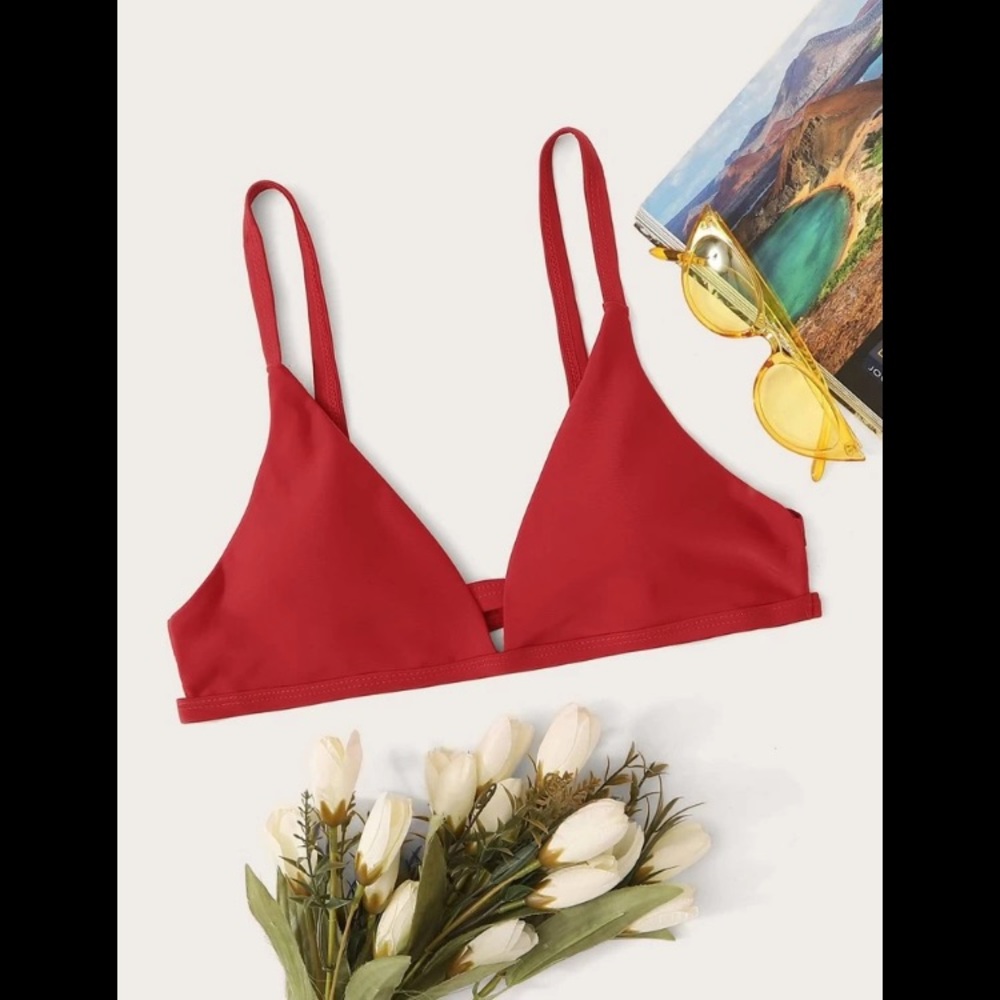 ❤️ SHEIN SIZE SMALL RED SWIM TOP
